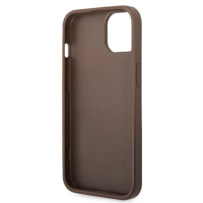 7. Guess 4G Big Metal Logo Case für iPhone 14 - Braun