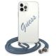 Guess GUHCP12MCRTVSBL iPhone 12/12 Pro 6.1" Blau/Blau Hardcase Script Vintage