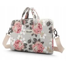 Canvaslife Aktentasche für einen 15-16-Zoll-Laptop – Weiß und Rosa