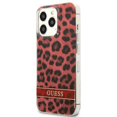 2. Guess GUHCP13LHSLEOR iPhone 13 Pro / 13 6.1" rot/roter Hardcase Leopard