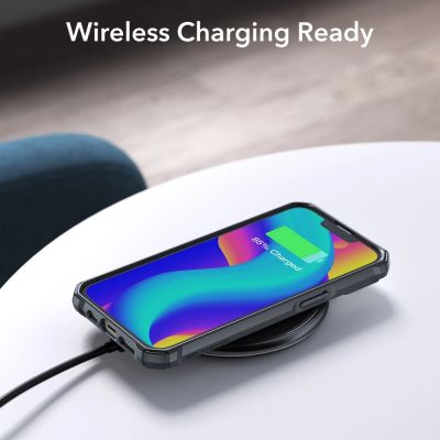 5. ESR Air Armor Hülle für iPhone 14 Plus – transparent und schwarz