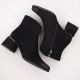 3. Schwarze Wildleder-Ankle-Boots mit hohem Absatz für Damen, Potocki 12422