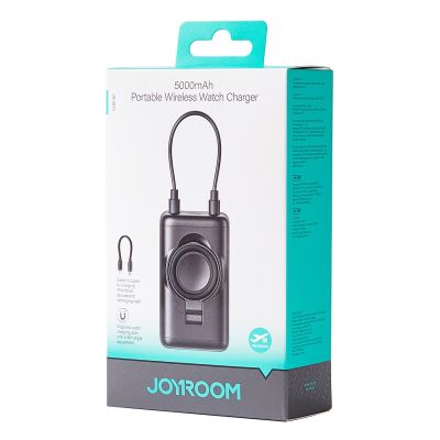 5. Joyroom JR-W13 5000 mAh Wireless Power Bank für Apple Watch + USB-C und Lightning – Schwarz