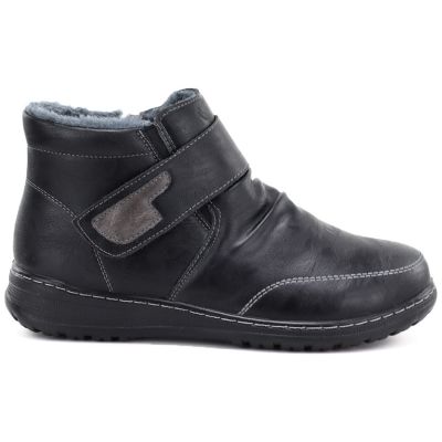2. Bequeme, gefütterte Damen-Ankle-Boots, schwarz, Vinceza 87734