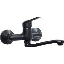Boro nero black Deante Wandwaschtischarmatur