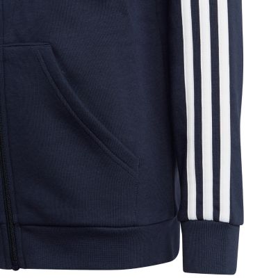 14. adidas Essentials 3-Streifen Fleece-Hoodie mit durchgehendem Reißverschluss Jr IC0600