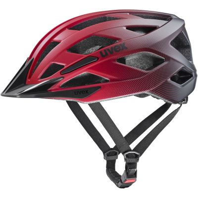 3. UVEX I-vo 2 Fahrradhelm 56-60 cm, rot/schwarz matt