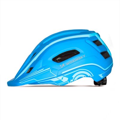 5. Wozinsky Kinder-Integralhelm mit USB-Rücklicht, Größe S – Blau