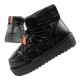 D.Franklin Damen Schneestiefel Winter Modische Isolierte Stiefeletten Schwarz