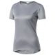 adidas Response Short Sleeve Tee Damen Laufshirt in Grau, mit der climacool Technologie für Abkühlung