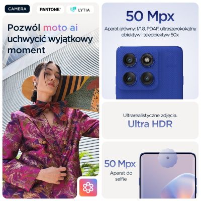 19. Motorola Edge 60 Pro 5G 12/512GB Schillerndes Blau