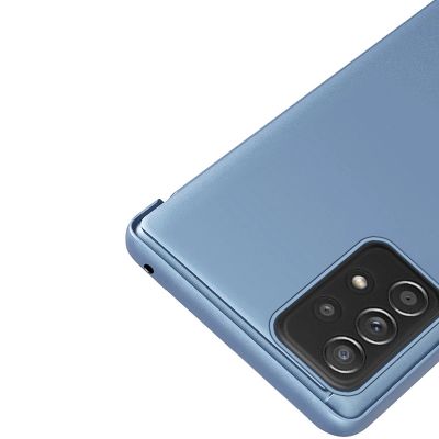 7. Clear View Case Klapphülle für Samsung Galaxy A73 schwarz