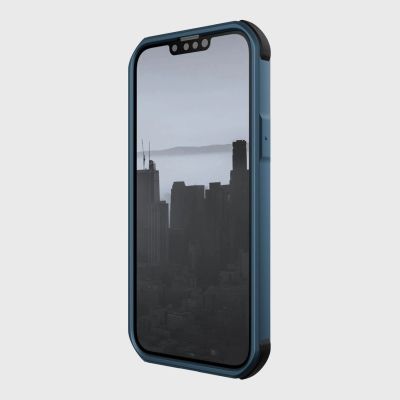 7. Raptic X-Doria Fort Case iPhone 14 mit gepanzerter blauer MagSafe-Hülle
