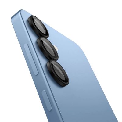 3. Spigen Optik Pro GLAS.TR EZ FIT 2er-Pack Kameraschutzhülle für Samsung Galaxy S25 – Schwarz