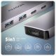 2. Axagon HMC-5H60 Kabelgebundene Dockingstation USB 3.2 Gen 1 (3.1 Gen 1) Typ-C Grau