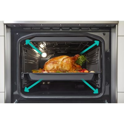 18. GORENJE GECS6B70CLI Retro-Elektroherd 60 cm | ExtraDampfgarfunktion | Heißluftfrittierfunktion | Gefrorenes Backen | Sahne