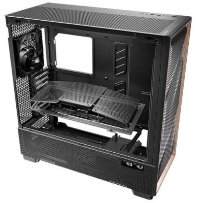 17. Antec FLUX PRO Full Tower Schwarz, Holz