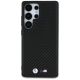 3. BMW Leder Carbon MagSafe Case für Samsung Galaxy S25 Ultra - Schwarz