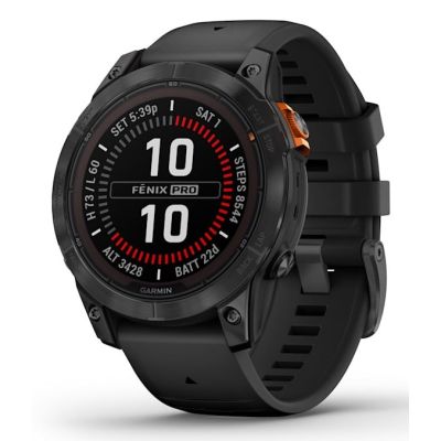 14. Garmin Fenix 7 Pro Solar Edition Schiefergrau/Schwarzes Band Sportuhr