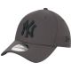 New Era 9FORTY Diamond New York Yankees MLB Cap 12523906 Grau OSFM