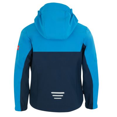 2. Trollkids Kids Kristiansand Jacket blau/marineblaue Softshelljacke (320-117)