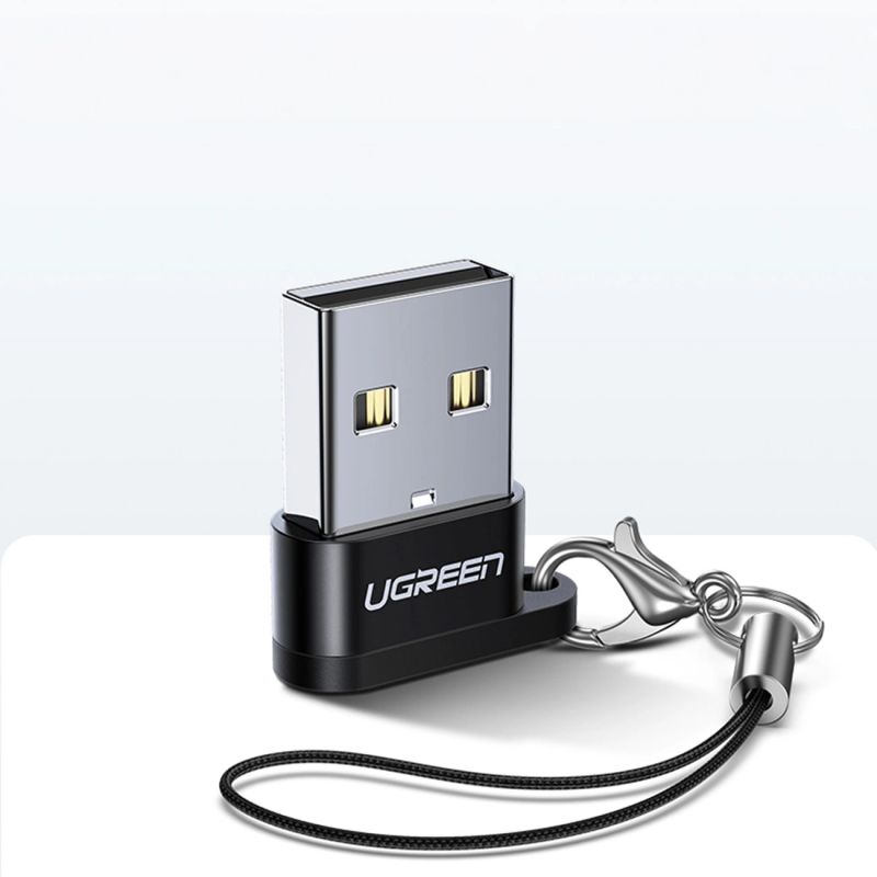 6. Ugreen US280 50568 USB-C 3.1 (weiblich) / USB-A 2.0 (männlich) Adapter – schwarz