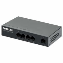 Intellinet 561792 Gigabit-Ethernet-Netzwerk-Switch (10/100/1000) mit PoE-Unterstützung, Schwarz
