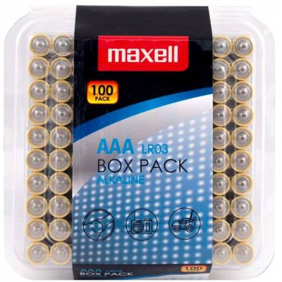 MAXELL Alkaline LR03 AAA 1,5V Alkaline-Batterie, 100 Stück
