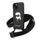 Karl Lagerfeld KLHCP14SSTKMK iPhone 14 6.1" schwarz/schwarz Hardcase Monogram Ikonik Patch