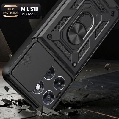3. Tech-Protect CamShield Pro Hülle für Motorola Moto G67 / G77 - Schwarz