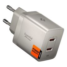 Spigen Essential EE472EU-GAN 2-Port 47W Wandladegerät – Titan