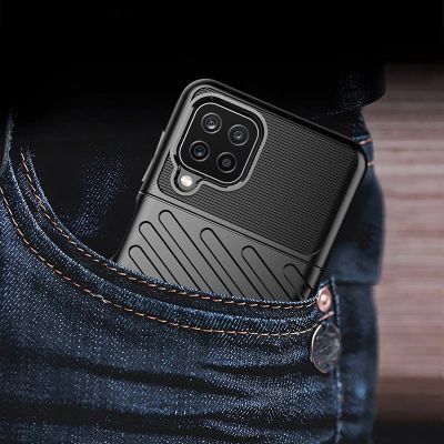 8. Thunder Case Flexibel Robuste Panzer Handyhülle TPU Schutzhülle für Samsung Galaxy A22 4G schwarz