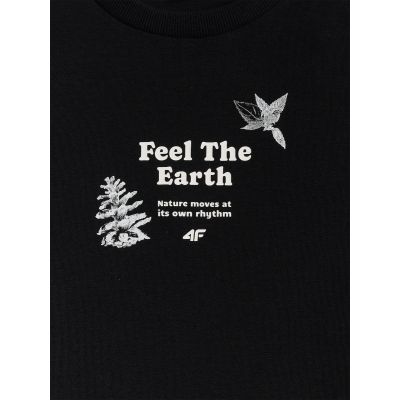 6. Damen-T-Shirt mit Aufdruck, regulär, Größe 4F 4FRSS26TTSHF3704-20S