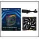Lian Li UNI FAN TL Kabelloser LCD-Lüfter, ARGB, PWM – 120 mm, schwarz