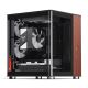 7. Jonsbo TK-0 PC-Gehäuse, Mini-Tower, Mini-ITX, gehärtetes Glas, Holz – schwarz