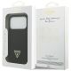 8. Guess Strass Dreieck Logo Hülle für iPhone 17 Pro - Schwarz