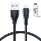 7. Joyroom Surpass Series A11 USB-A / Lightning 2,4A-Kabel 1,2 m – Schwarz