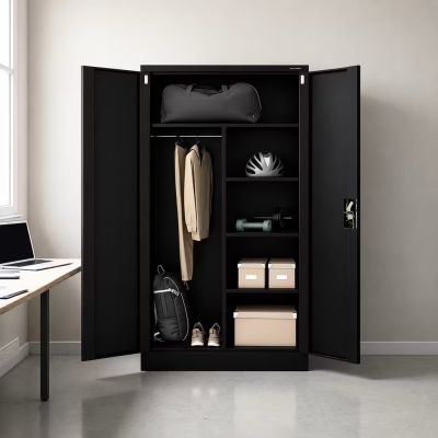 2. Iron Mate MARS Metall-Garagenschrank 185 x 90 x 45 Grau RAL9005