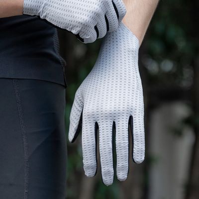 2. Rockbros Atmungsaktive Vollfinger-Fahrradhandschuhe, Größe: M - Grau