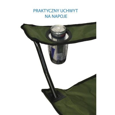 7. Faltbarer Campingstuhl 50 x 50 x 80 cm, Grün