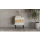 6. INSERTO Nachttisch, 2-teilig, 50 x 40 x 61,5 cm, Kaschmir + LED