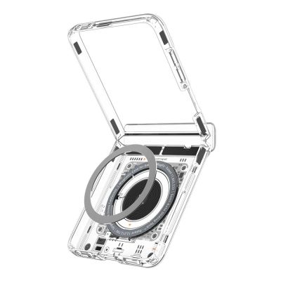 3. Spigen Ultra Hybrid Pro MagSafe Hülle für Samsung Galaxy Z Flip 8 Neo One – Grau/Schwarz