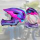 7. Rockbros TT-32SBPP-S Kinderfahrradhelm mit abnehmbarem Kinnbügel, Größe S – lila-rosa