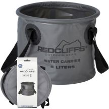 Faltbarer Reiseeimer, runder Wasserbehälter, 8 l, grau, Redcliffs