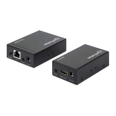 5. Manhattan 207461 AV Extender AV-Sender und -Empfänger, Schwarz
