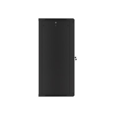 15. Lanberg WF01-6627-10B einteiliger Schrank (27 HE; 1300 mm / 600 mm / 600 mm; Wandmontage; Glas; 19 Zoll; schwarz)