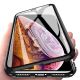 2. Wozinsky Full Magnetic Case 360 Magnetic Case Vorder- und Rückseite mit integriertem Glas Vivo X60 Schwarz-Transparent