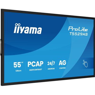7. IIYAMA Touch Monitor 139cm (55") T5529AS-B1AG 16:9 M-Touch 2xHDMI+UBS-C (Versand)