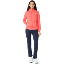 Champion Damen-Trainingsanzug mit durchgehendem Reißverschluss, Orange und Marineblau, 118289 RS073
