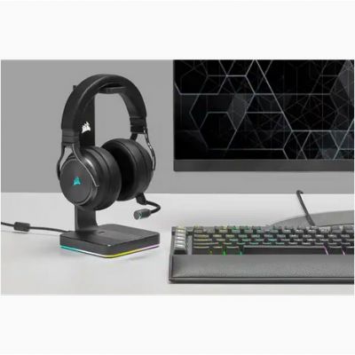 10. Corsair VIRTUOSO RGB Wireless XT Kabelgebundenes & Kabelloses Bluetooth-Kopfhörer-Headset Schwarz